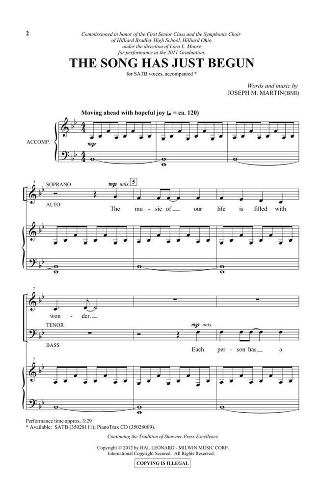 Song Has Just Begun